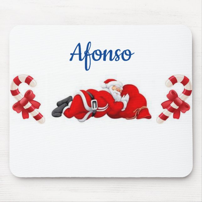 Tapis De Souris Panier de souris père Noël (Devant)