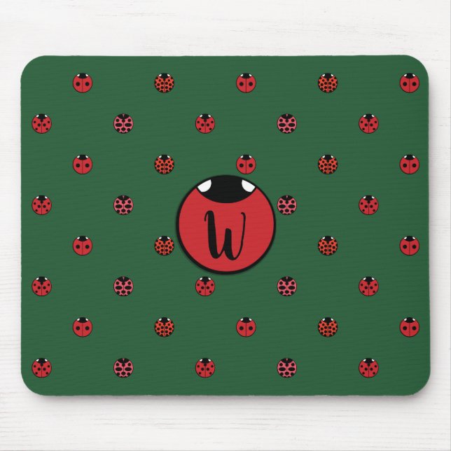 Tapis De Souris Panier de souris Pois Ladybug (Devant)