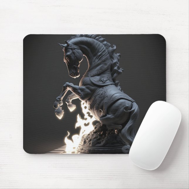 Tapis De Souris Panier de souris pour chevalier d'échecs (Avec souris)