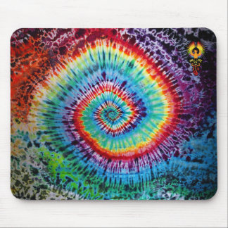 Tapis De Souris Panier de souris Rainbow Tie Dye