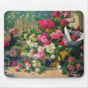 Tapis De Souris Paniers et pots de fleurs Alfred Petit Flower dans