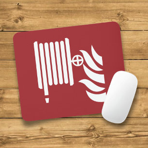 Tapis De Souris Panneau de sécurité de l'bobine de tuyau d'incendi