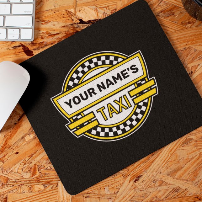 Tapis De Souris Panneau de signalisation de taxi personnalisé (Créateur téléchargé)