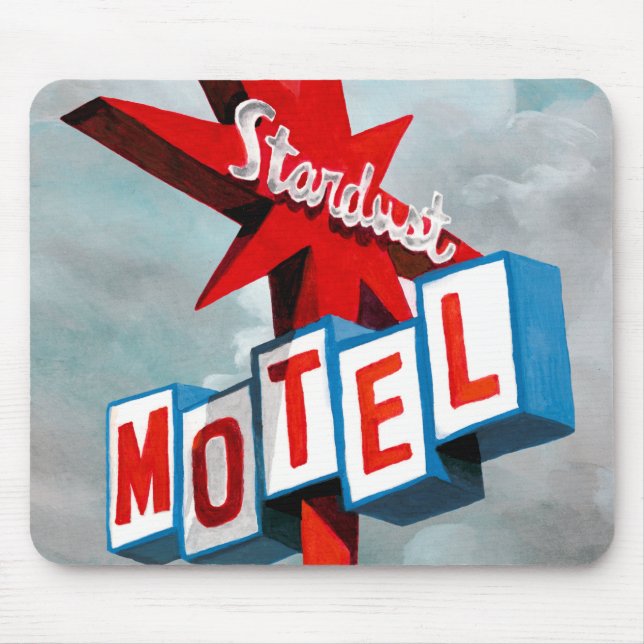 Tapis De Souris Panneau du Motel Stardust (Devant)