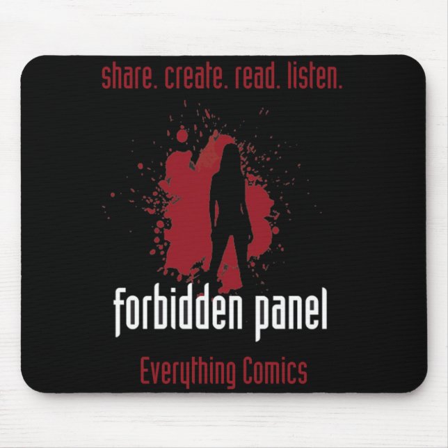 Tapis De Souris Panneau interdit Mousepad (Devant)