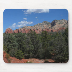 Tapis De Souris Panorama des rochers rouges à Sedona Arizona