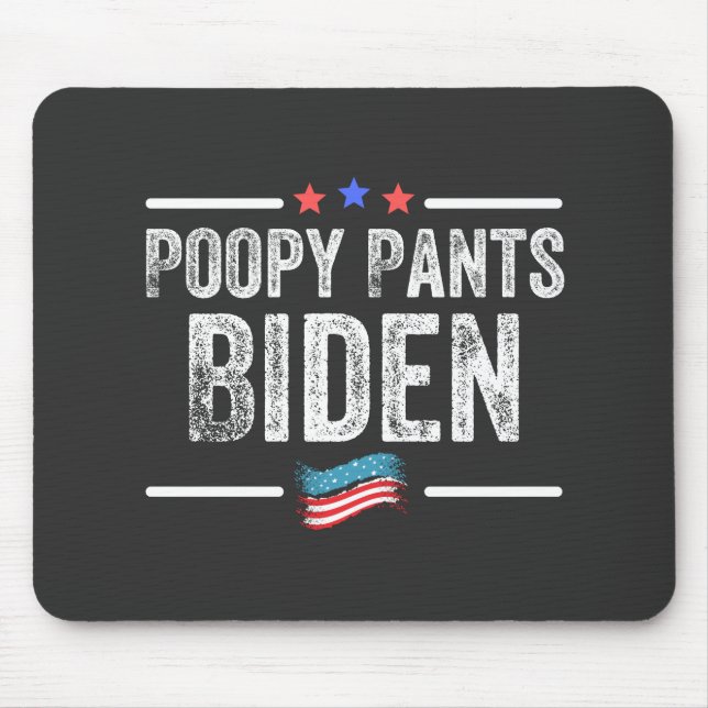 Tapis De Souris Pantalon de la pauvreté Biden (Devant)