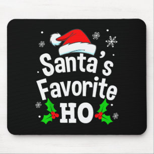 Tapis De Souris Pantalon de pyjama naughty préféré du Père Noël de