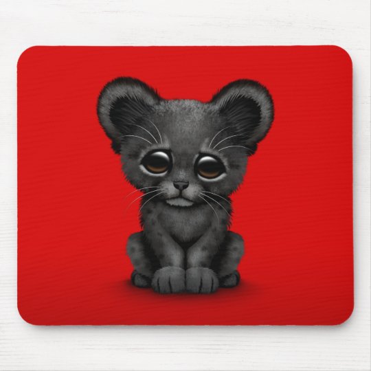 Tapis De Souris Panthere Noire Cub De Bebe Mignon Sur Le Rouge Zazzle Ca Tapis De Souris Panthere Noire Cub De Bebe Mignon Sur Le Rouge Zazzle Ca