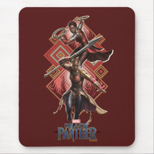 Tapis De Souris Panthère noire   Nakia & Okoye Wakandan Graphic