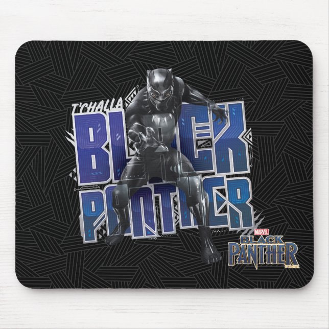 Tapis De Souris Panthère noire | T'Challa - Graphique de panthère  (Devant)