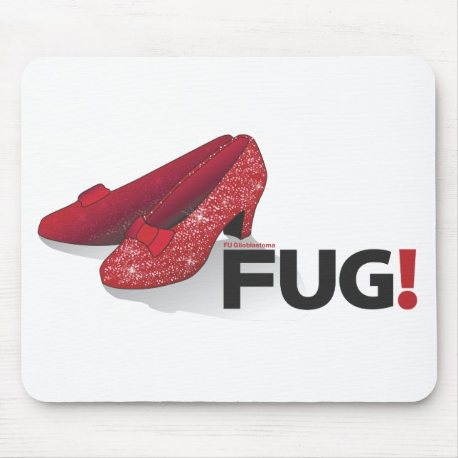 Tapis De Souris Pantoufles de rubis d'ODEUR DE RENFERMÉ (Devant)