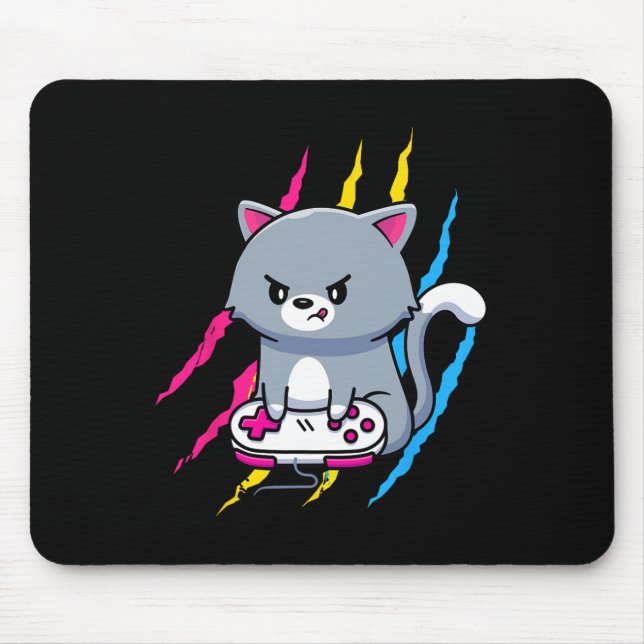 Tapis De Souris Panual Gaymer Geek Pride Lgbt Video Game Lover Gif (Devant)