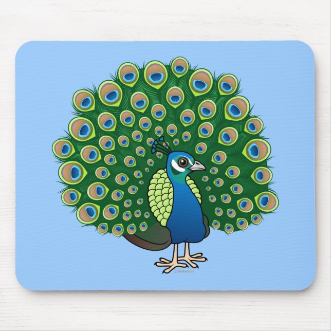 Tapis De Souris Paon indien (Devant)
