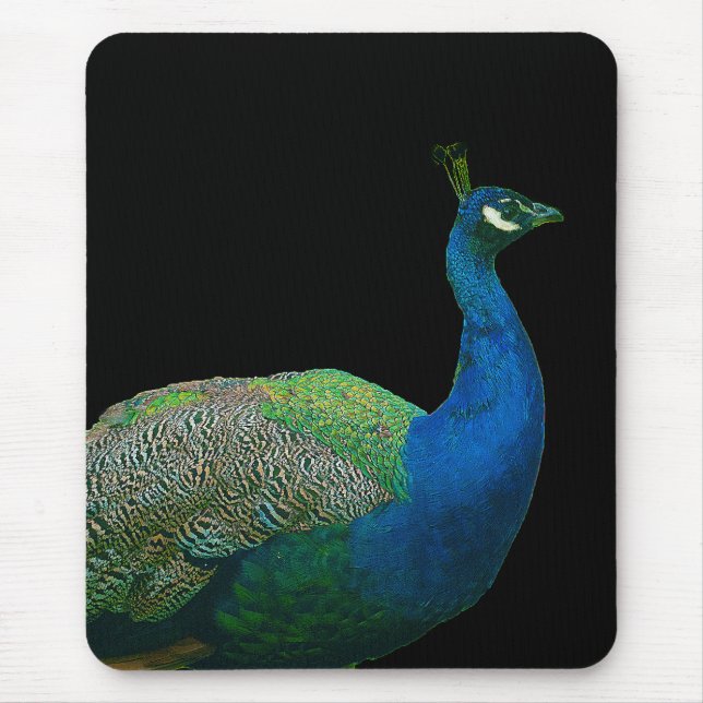 Tapis De Souris Paon Mousepad (Devant)