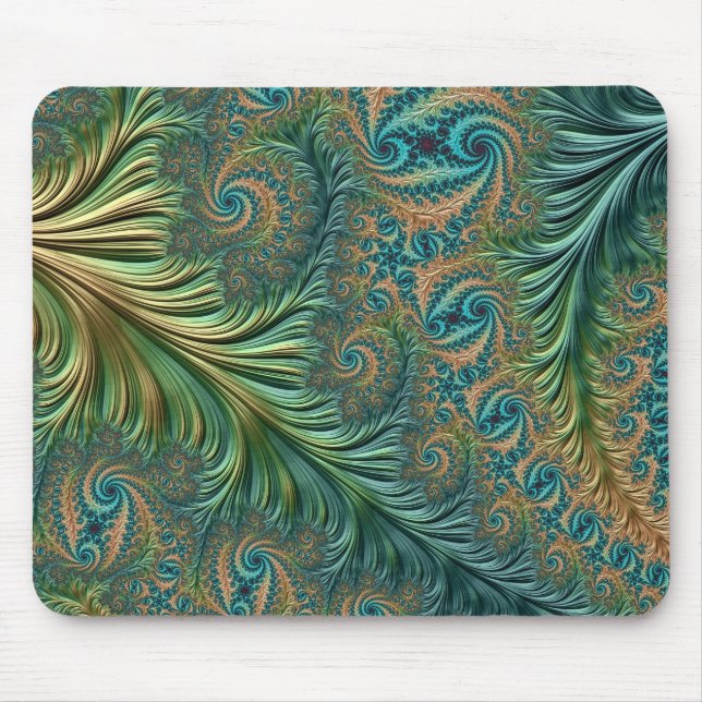 Tapis De Souris Paon Mousepad (Devant)