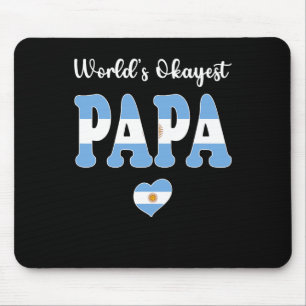 Tapis De Souris Papa argentin le plus Okayest dans le monde Meille