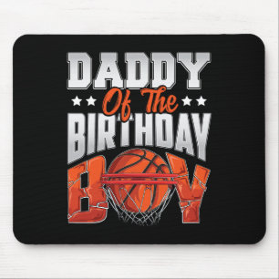 Tapis De Souris Papa basket-ball anniversaire Boy Family Baller b-