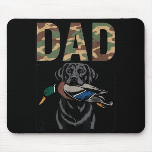 Tapis De Souris Papa chasse canard labrador noir chien camo canard