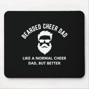 Tapis De Souris Papa Cheer Barbu Définition Cheerleading Drôle _1