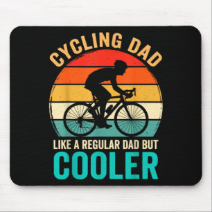 Tapis De Souris Papa cycliste comme un régulier mais vélo plus coo
