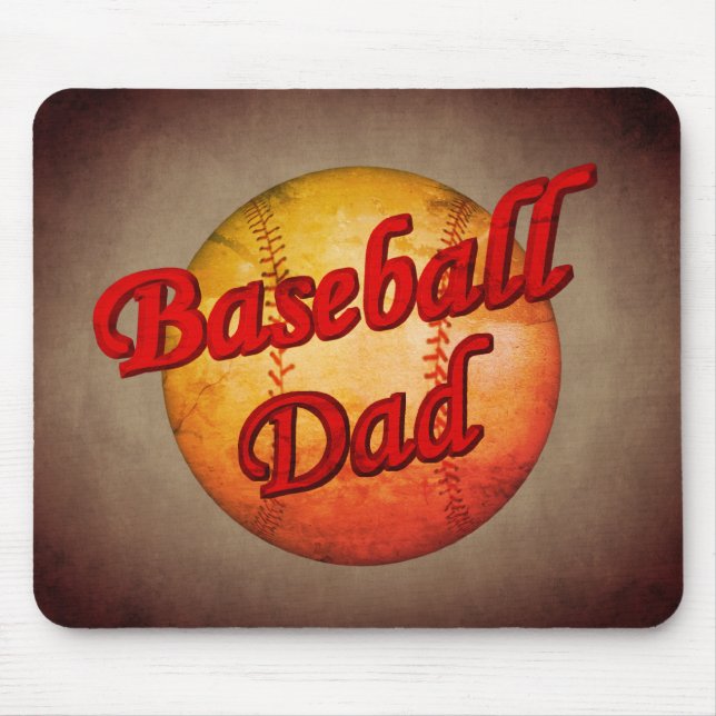 Tapis De Souris Papa de baseball  (Devant)