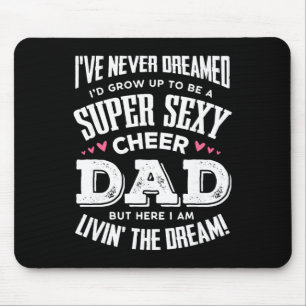Tapis De Souris Papa de cheerleading drôle Papa cheerleader drôle