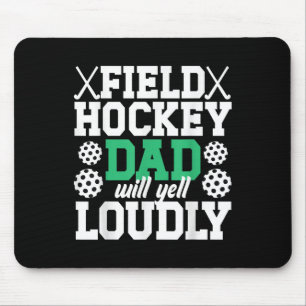 Tapis De Souris Papa de hockey sur gazon criera Papa d'un joueur d