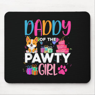 Tapis De Souris Papa De La Fille Pawty Corgi Famille De Chiens Ann