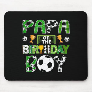 Tapis De Souris Papa du garçon qui fête son anniversaire Footballe