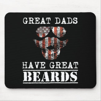 Tapis De Souris Papa et moi de papa barbes et protection drôle de