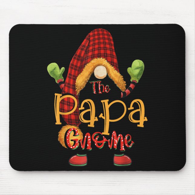 Tapis De Souris Papa Gnome Christmas Pajamas Matching Family Group (Devant)