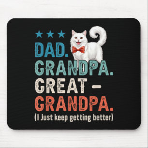Tapis De Souris Papa Grand-père Arrière-grand-père Meilleure Fête