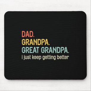 Tapis De Souris Papa Grand-Père, Grand-Père, Je Ne Cesse Pas De Fa