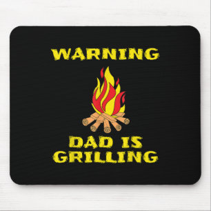 Tapis De Souris Papa Grilling Cadeau Drôle Pour Fête des pères Bbq