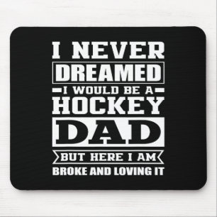 Tapis De Souris Papa hockey Drôle de papas Hockey sur glace