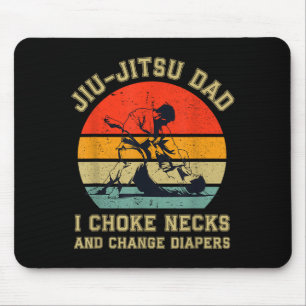 Tapis De Souris Papa Jiu Jitsu Étrangle les cous et change les cou