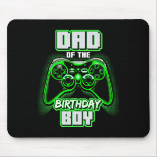 Tapis De Souris Papa Of The Birthday Boy Matching Video Game Birth