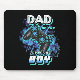 Tapis De Souris Papa Of The Birthday Boy Matching Video Game Birth