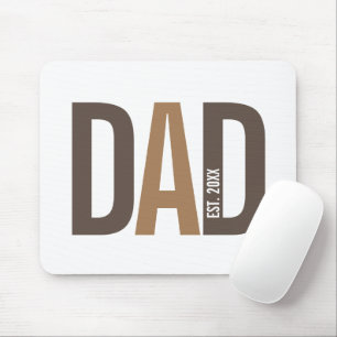 Tapis De Souris Papa personnalisé Brown moderne établi