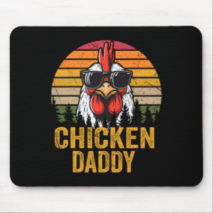 Tapis De Souris Papa Poule Vintage Coq Pour Papa Agriculteur Père