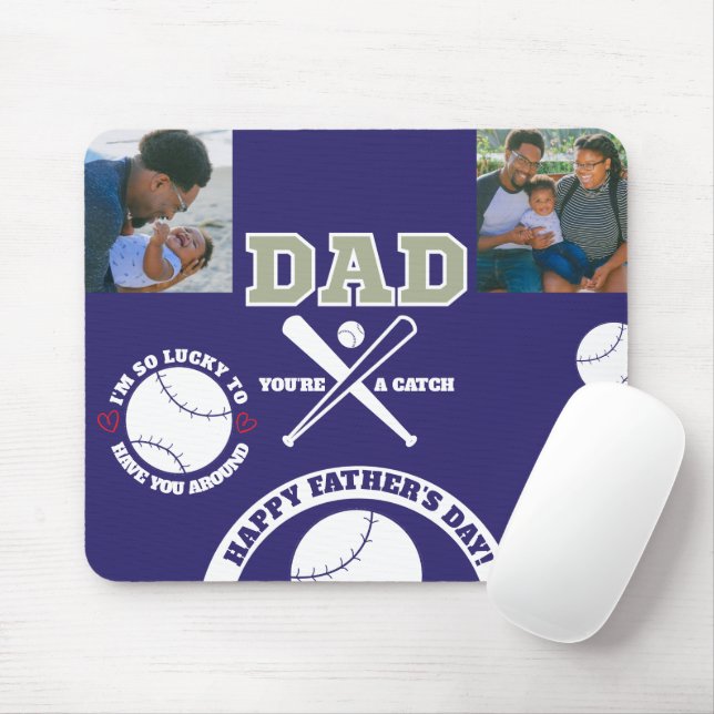 Tapis De Souris Papa, tu es une Fête des pères de pêche Mousepad (Avec souris)