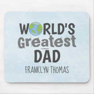 Tapis De Souris Papa Worlds plus grand script de typographie moder