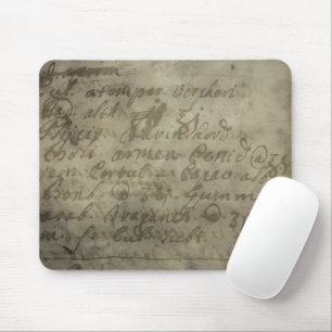 Tapis De Souris Papier à parchemin vieilli texturé pâteux brun