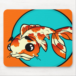 TAPIS DE SOURIS PAPIER À SOURIS DE POISSON CUISINE KOI