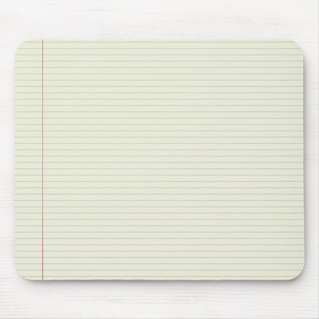 Tapis De Souris Papier de note d'école (Devant)