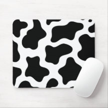 Papier de souris à impression de vache esthétique