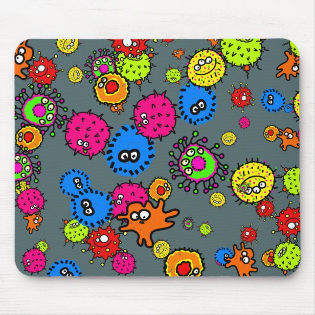 Tapis De Souris Papier peint de bactéries (Devant)