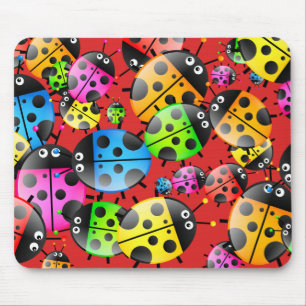 Tapis De Souris Papier peint de coccinelle