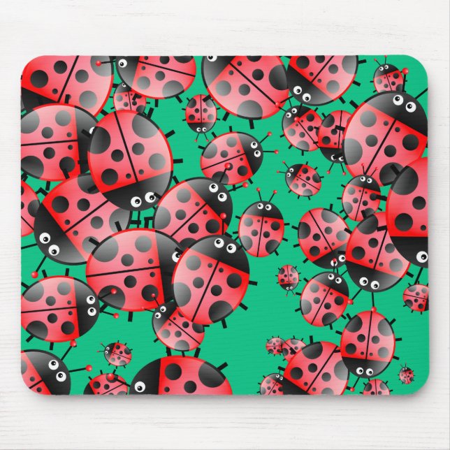 Tapis De Souris Papier peint de coccinelle (Devant)